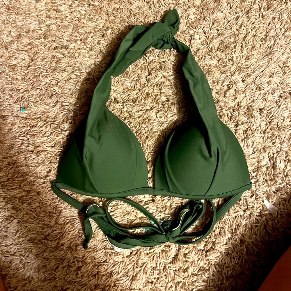 Green bikini top